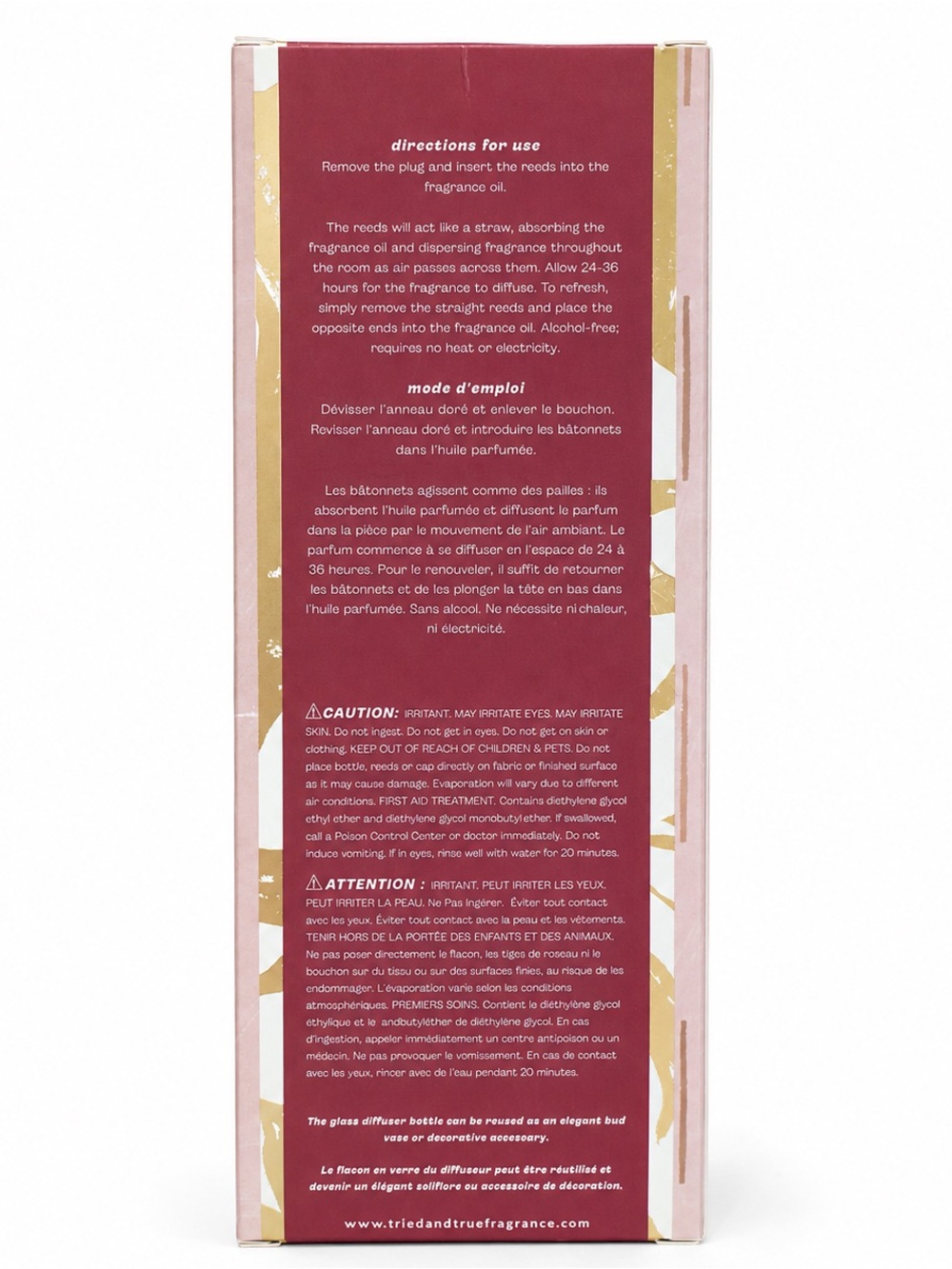 Tried & True Cozy Cashmere Wood Reed Diffuser - Picture 4 of 5